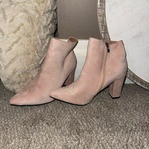 Elegant Pink Ankle Boots